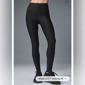 Alo airlift 7/8 black leggings
